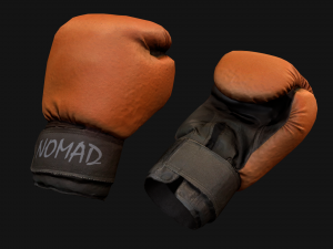Boxing Gloves Orange Modelo 3D