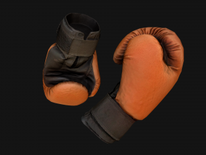 Boxing Gloves Orange Modelo 3D