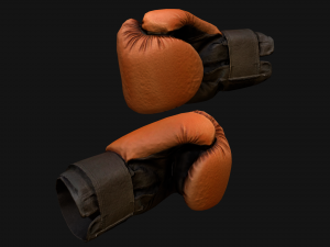 Boxing Gloves Orange Modelo 3D