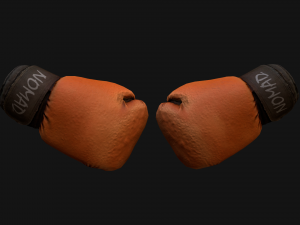 Boxing Gloves Orange Modelo 3D