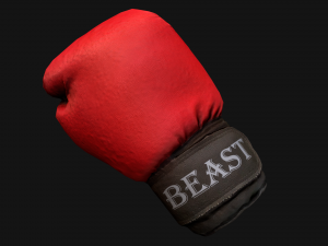 Boxing Gloves Red 3D Model