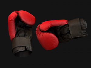 Boxing Gloves Red 3D Model