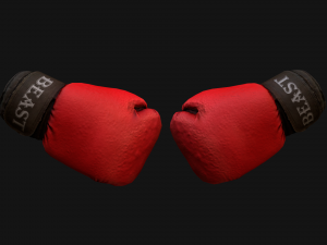 Boxing Gloves Red 3D Model