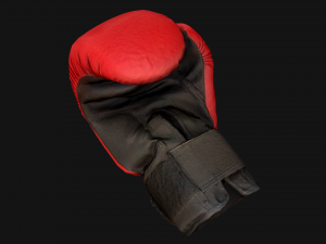 Boxing Gloves Red 3D Model