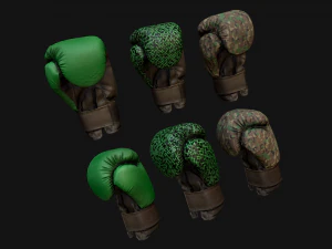 Boxing Gloves Pack 3D Model