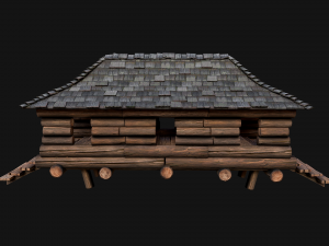 Medieval Wooden Fort Castle Constructor 3D Modell