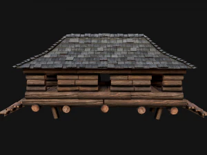 Medieval Wooden Fort Castle Constructor 3D Model