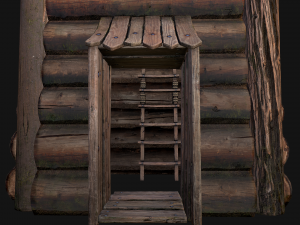 Medieval Wooden Tower Modelo 3D