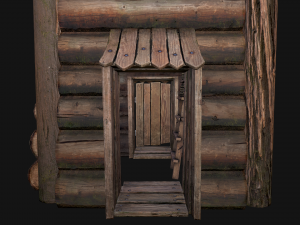 Medieval Wooden Tower Modelo 3D
