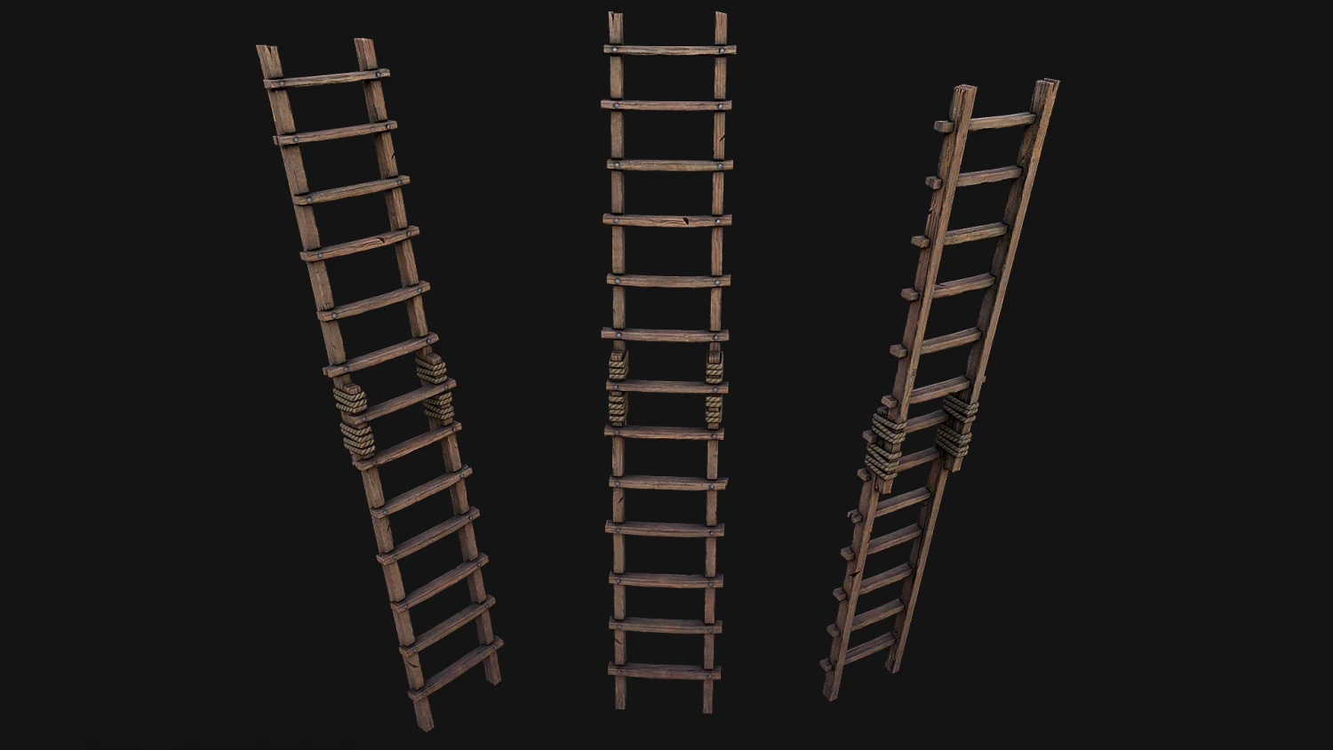Ladder 3D Model .c4d .max .obj .3ds .fbx .stl .blend 