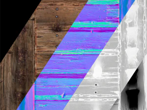 Medieval Wooden Stairs threshold 3D Model