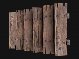 Medieval Wooden Stairs threshold 3D 모델