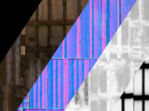 Medieval Wooden Gates 3D Model