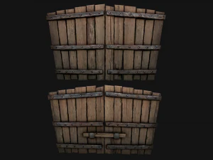 Castle Gate Chinese Japanese 3D Model