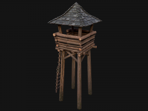 Medieval Lookout Tower 3Dモデル