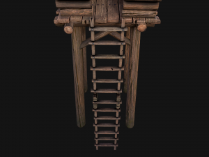 Medieval Lookout Tower 3Dモデル