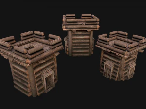 Medieval Towers Pack 3D Model