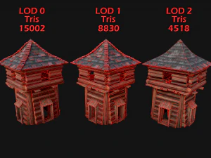 Medieval Towers Pack 3D Model