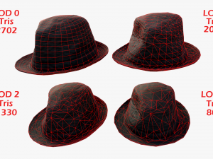 Black Hat Michael Jackson Modèle 3D