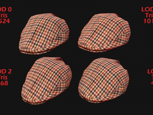 Flat Cap 3D Model
