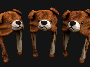 Tatil Maskesi Ayı Şapkası 3D Model