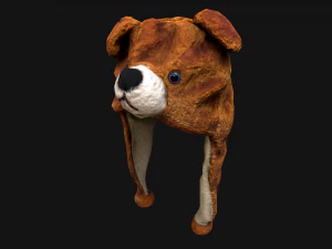 Tatil Maskesi Ayı Şapkası 3D Model