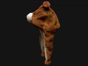 Tatil Maskesi Ayı Şapkası 3D Model