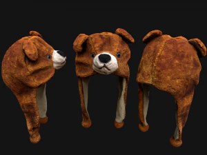 Tatil Maskesi Ayı Şapkası 3D Model