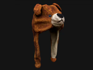 Tatil Maskesi Ayı Şapkası 3D Model