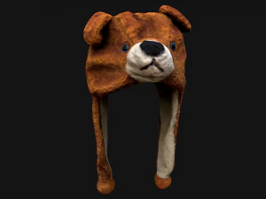 Tatil Maskesi Ayı Şapkası 3D Model