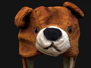 Tatil Maskesi Ayı Şapkası 3D Model