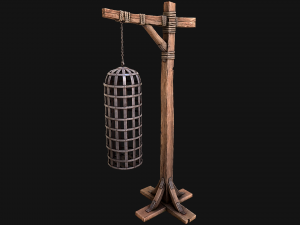 Hanging Torture Cage 3D Модель