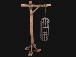 Hanging Torture Cage 3D Модель