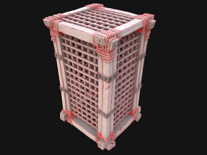 Wooden Prison Cage 3D Модель