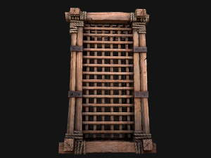 Wooden Prison Cage 3D Модель