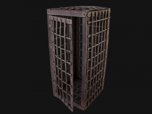 Iron Prison Cage 3D मॉडल