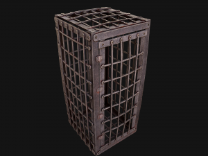 Iron Prison Cage 3D मॉडल