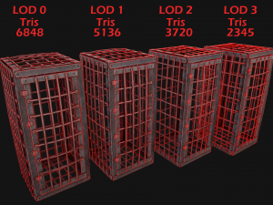 Iron Prison Cage 3D मॉडल
