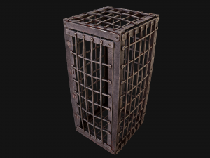 Iron Prison Cage 3D मॉडल