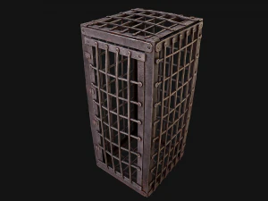 Iron Prison Cage 3D Model