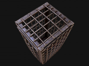 Iron Prison Cage 3D मॉडल