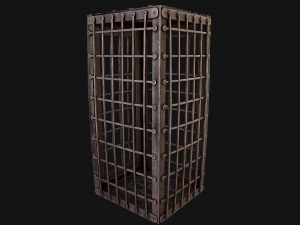 Iron Prison Cage 3D मॉडल