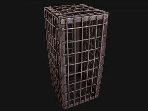 Iron Prison Cage 3D Model
