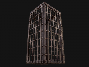 Iron Prison Cage 3D मॉडल