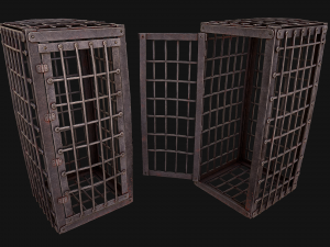 Iron Prison Cage 3D मॉडल