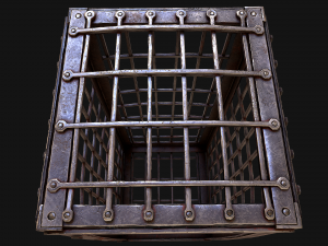 Iron Prison Cage 3D मॉडल