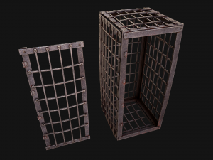 Iron Prison Cage 3D मॉडल