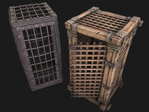 Medieval Prison Cells 3D Model