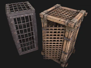 Medieval Prison Cells 3D Model