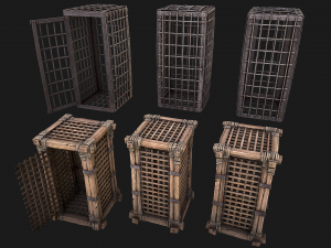 Medieval Prison Cells 3D Model